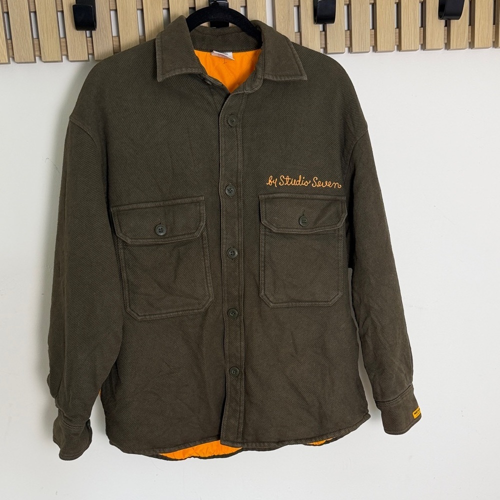 Men's Vintage Honest College Studio Seven Shirt Jacket size medium